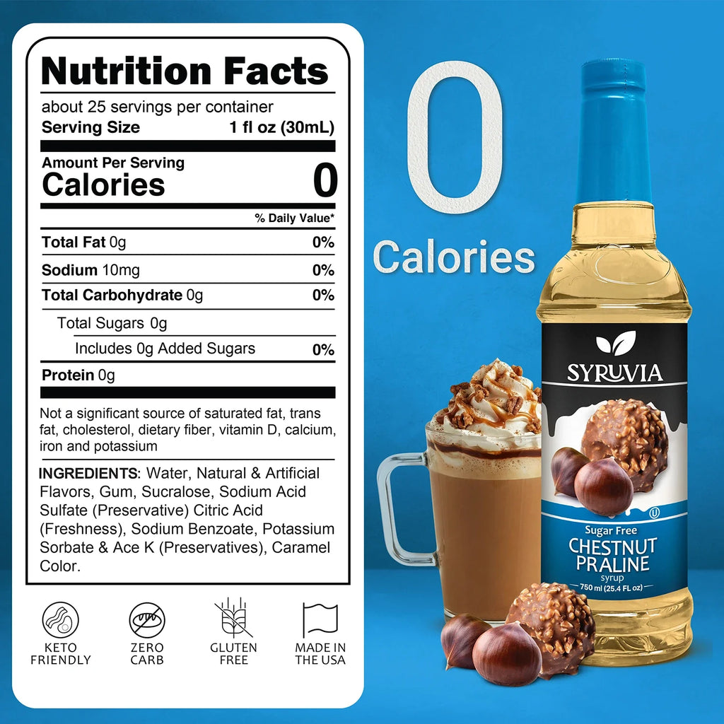 Sugar Free Chestnut Praline Syrup