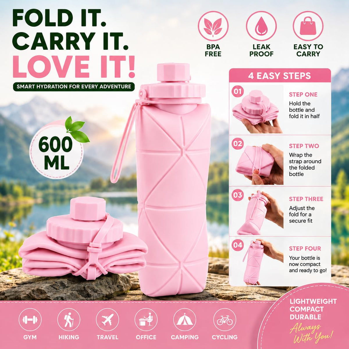 Foldable Water Bottle